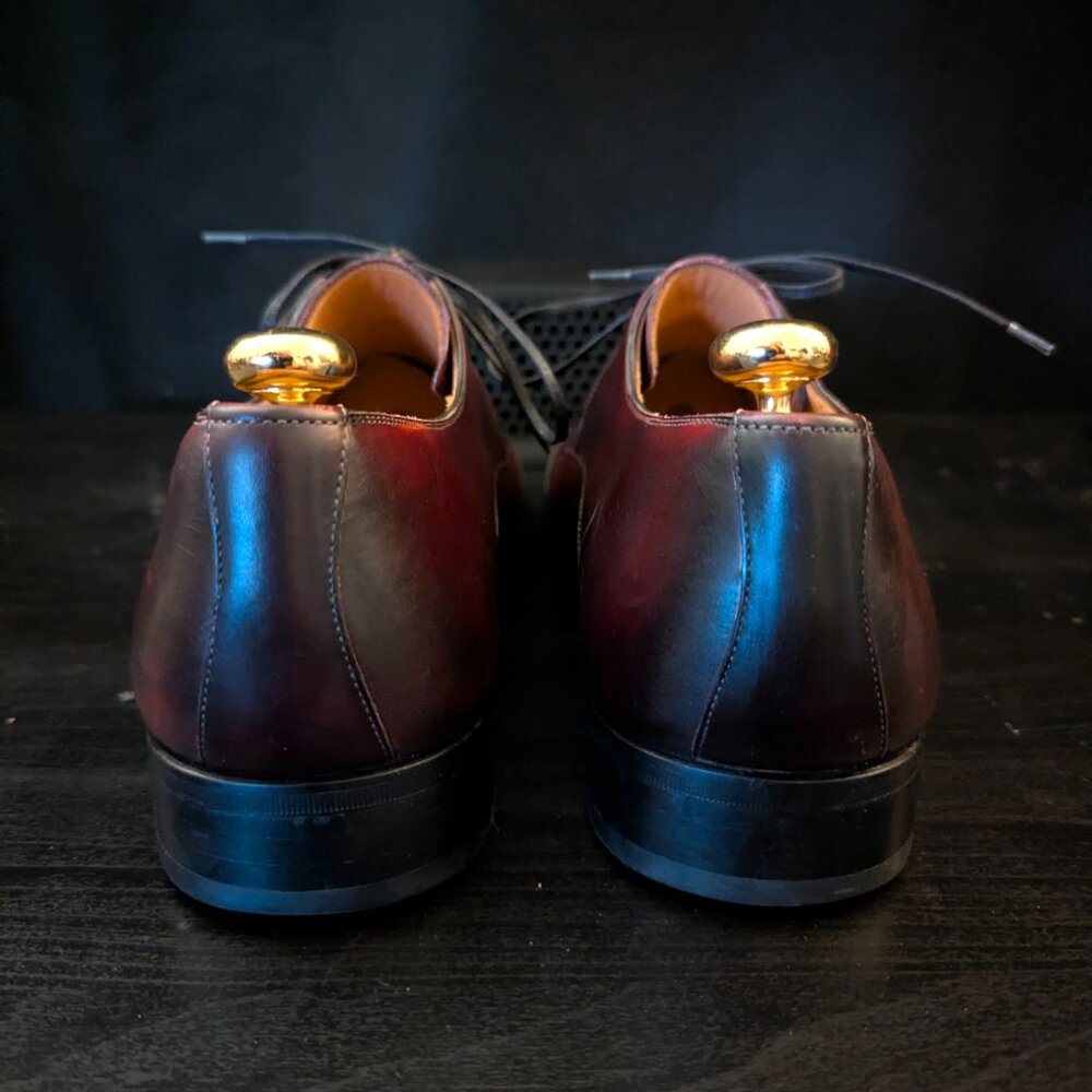 Finsbury Collection Vendome Men's Brown Leather Cap toe Oxfords EU 45.5 US 11.5 - Picture 5 of 14